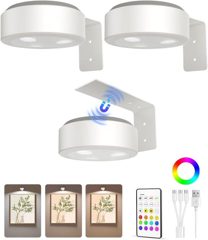 LightsCordless™ Rechargeable Picture Light - Illuminate Your Art Wirelessly