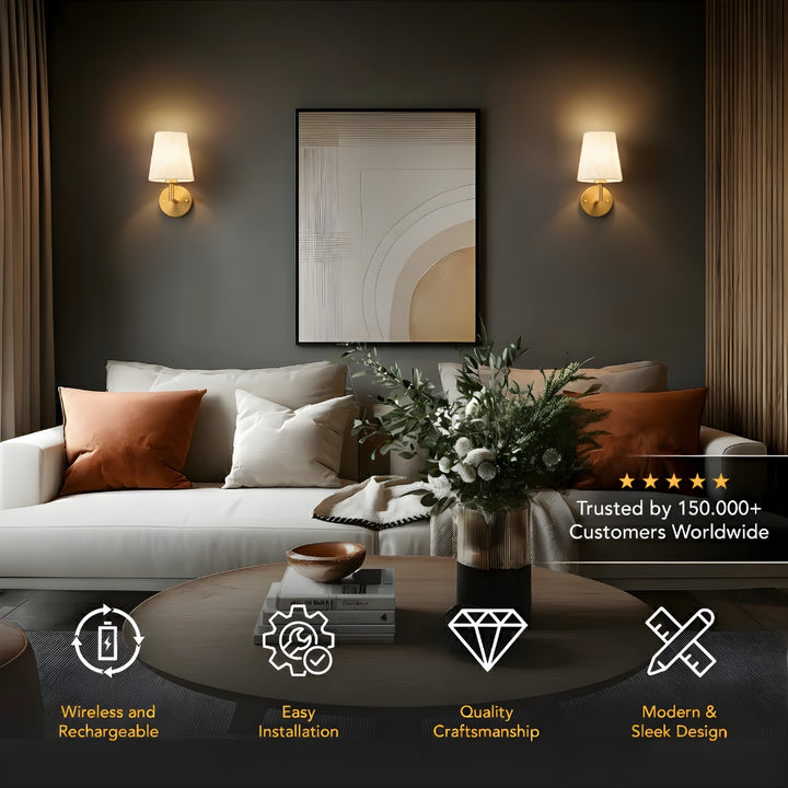 Wireless Wall Sconces