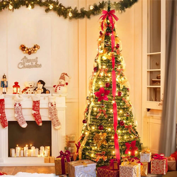 Pop-up rode kerstboom
