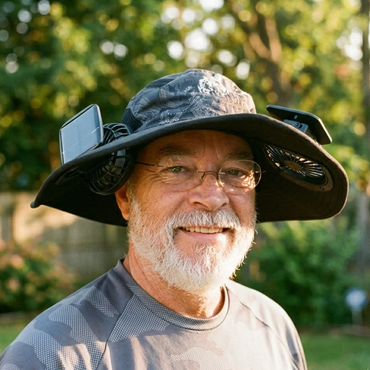 Solar Powered Fan Hat