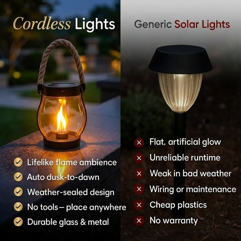 Lightscordless™ – Solar-Powered Outdoor Lantern Lights