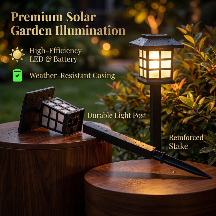 BrightPath™ Solar Pathway Garden Light – Waterproof Outdoor LED Stake Light