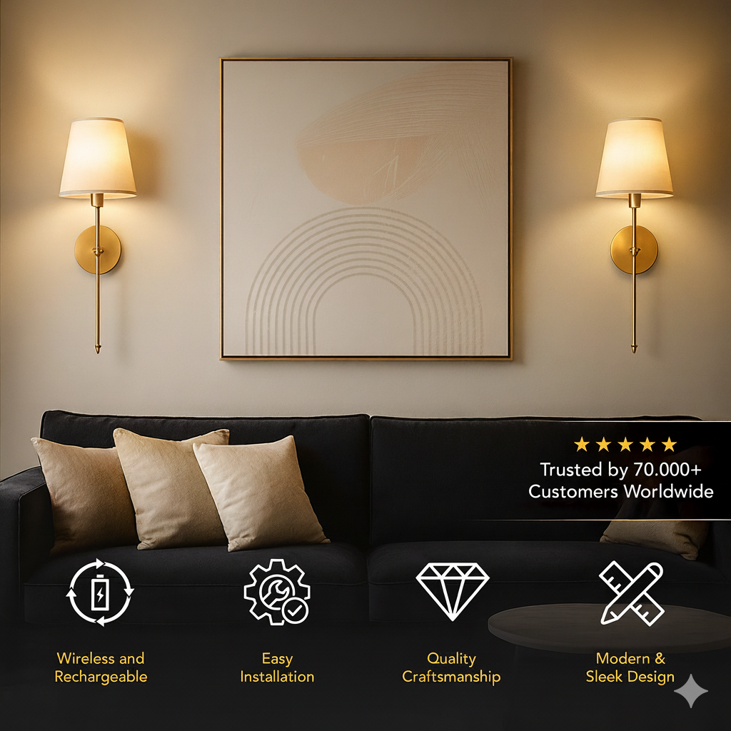 Wireless Wall Sconces 