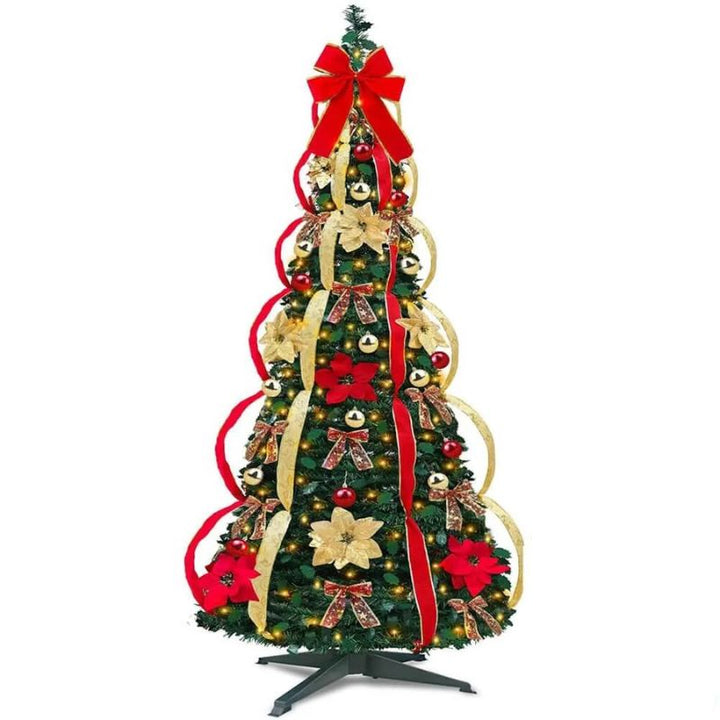 Pop-up rode kerstboom
