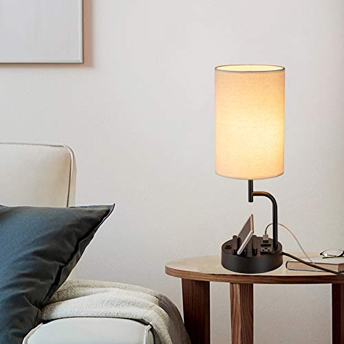 ChargeEase™ Nightstand with Charging Station