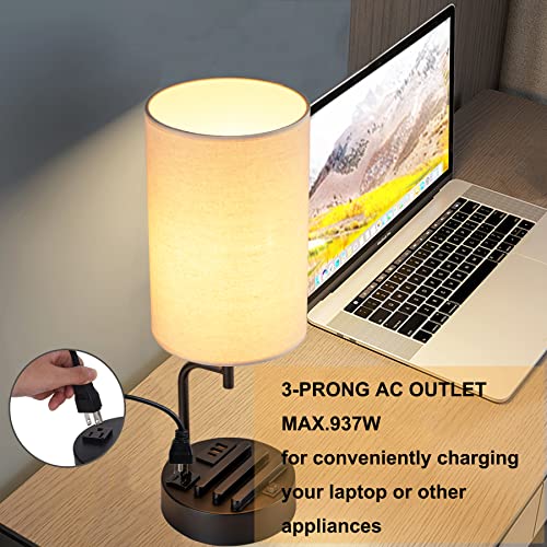 ChargeEase™ Nightstand with Charging Station