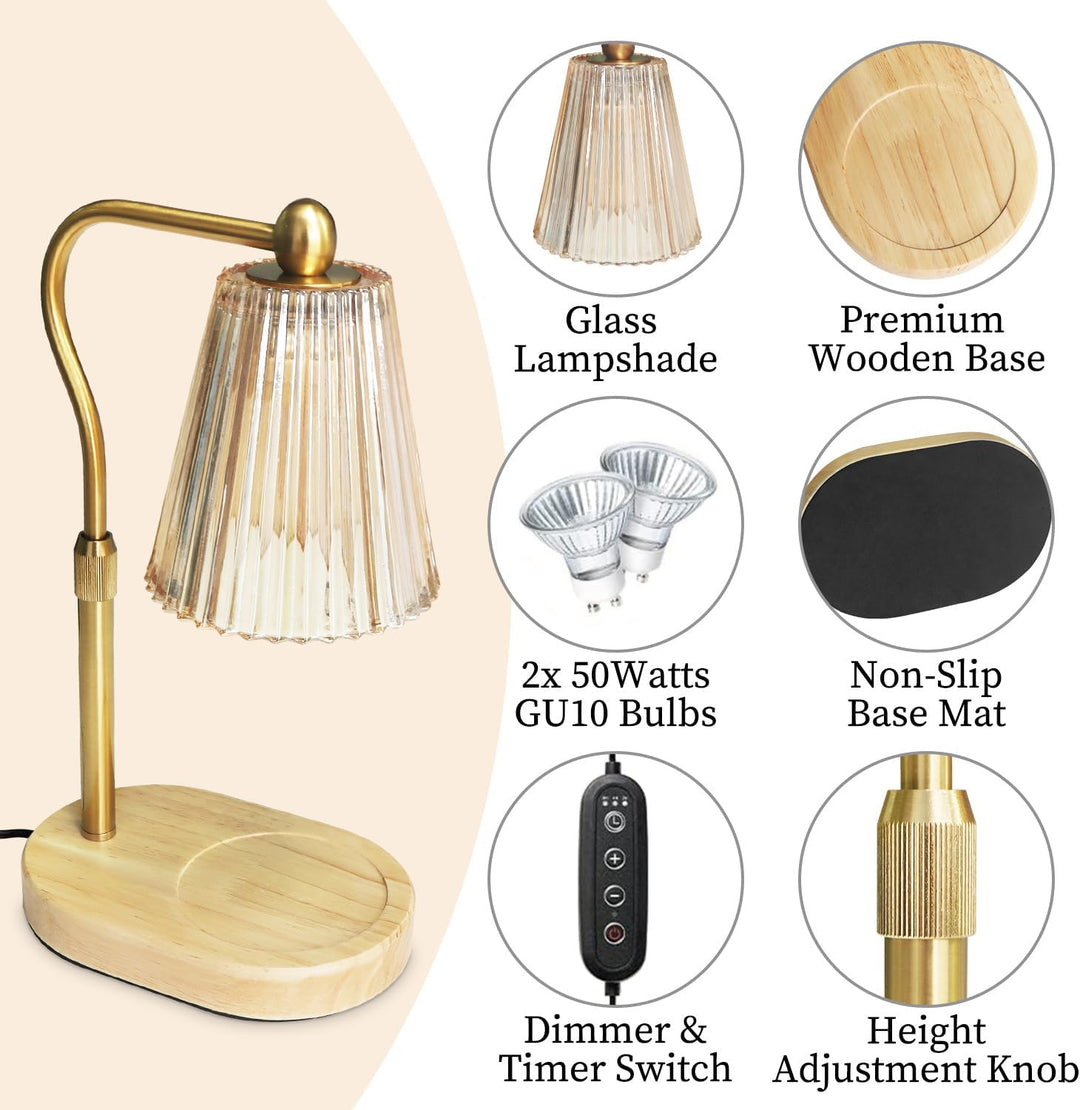Cozy Glow Candle Warmer Lamp