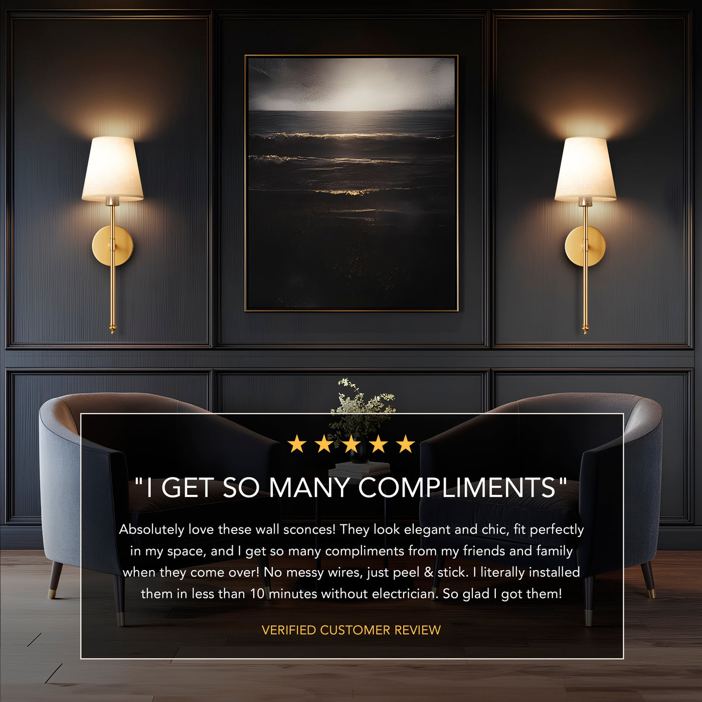 EasyGlow Wireless Wall Lights