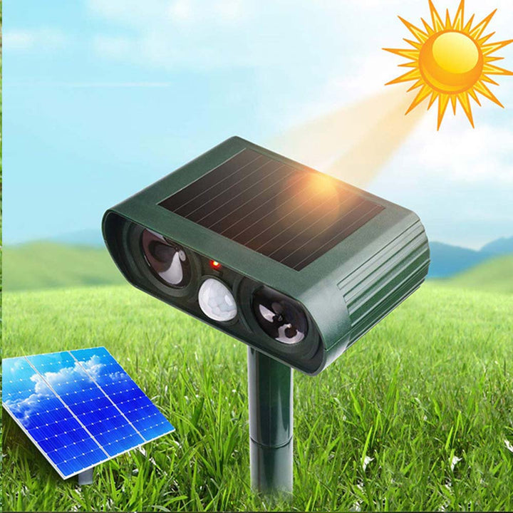 CritterShield™ Solar Ultrasonic Bird &amp; Animal Repeller